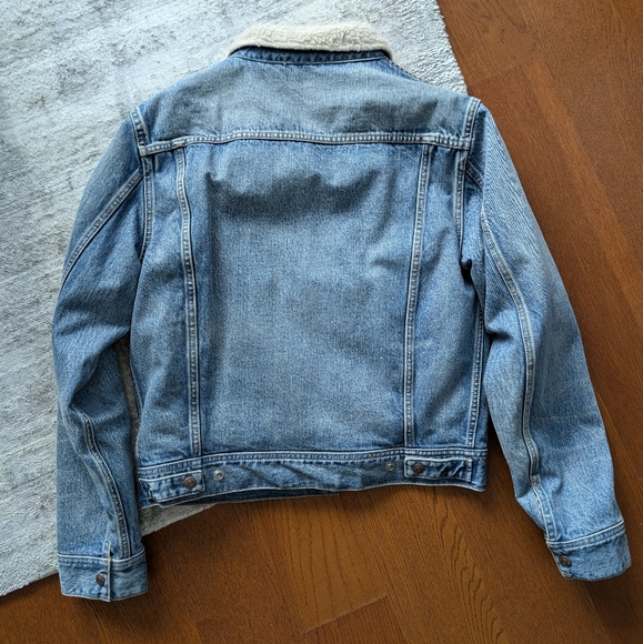 🔥 Celine Sherpa Denim Jacket Men's Size Small - Picture 7 of 7
